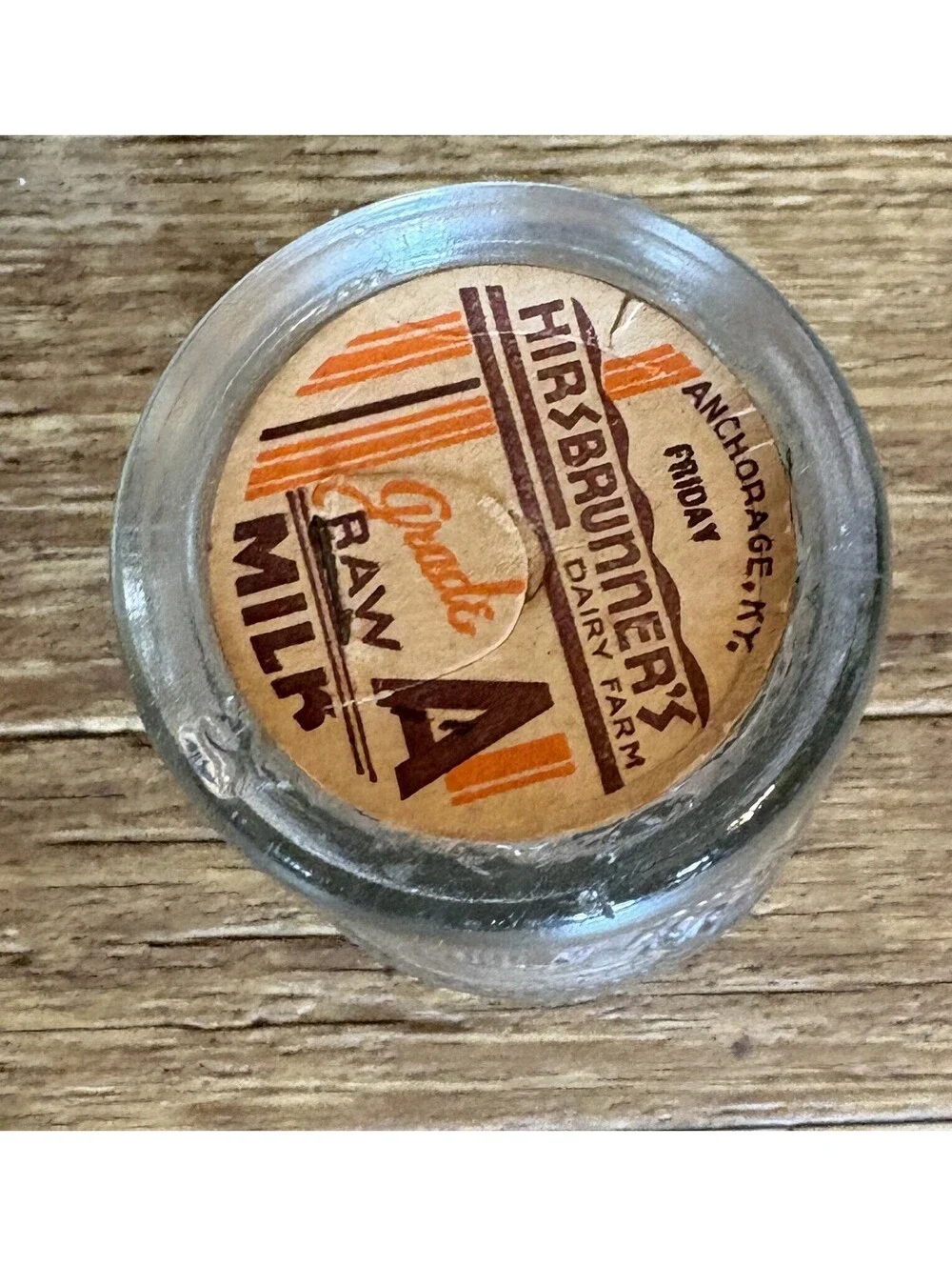 Vintage Sanitary's Pasturized Milk Bottle Glass